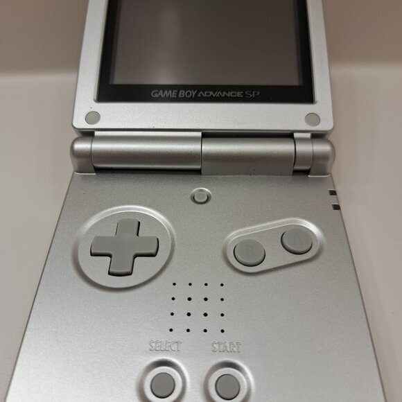Authentic Nintendo GAMEBOY ADVANCE SP Silver w/box charger AGS-001 from Japan - Picture 3 of 7